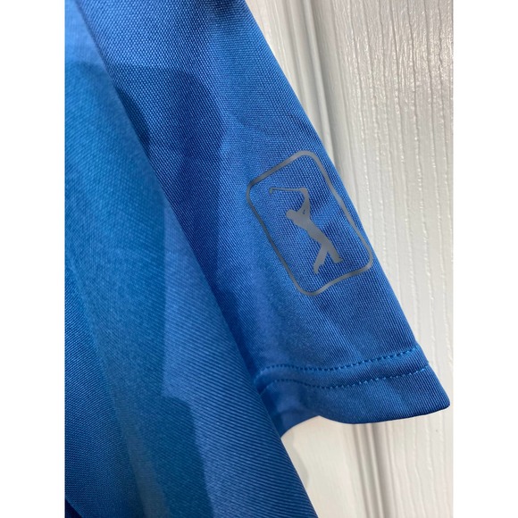 NWT Men PGA Tour Blue Performance Shirt Size XL - Picture 4 of 5